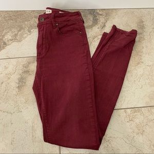 PacSun Bullhead Cranberry Skinny Jeans